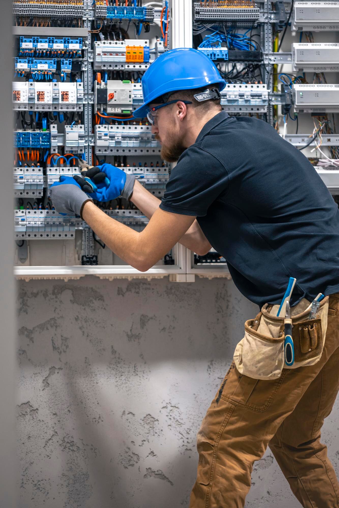 Електрик за роботою